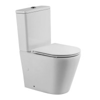 Напольный унитаз BelBagno Fly-Tor BB2149CP-TOR+BB2149T торнадо безободковый
