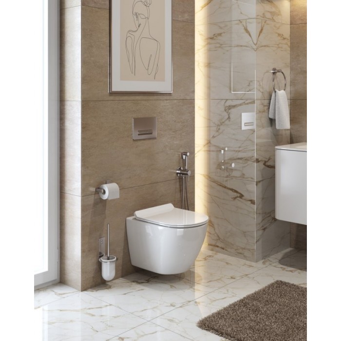 Подвесной унитаз Cezares Stylus CZR-513-TH-R безободковый