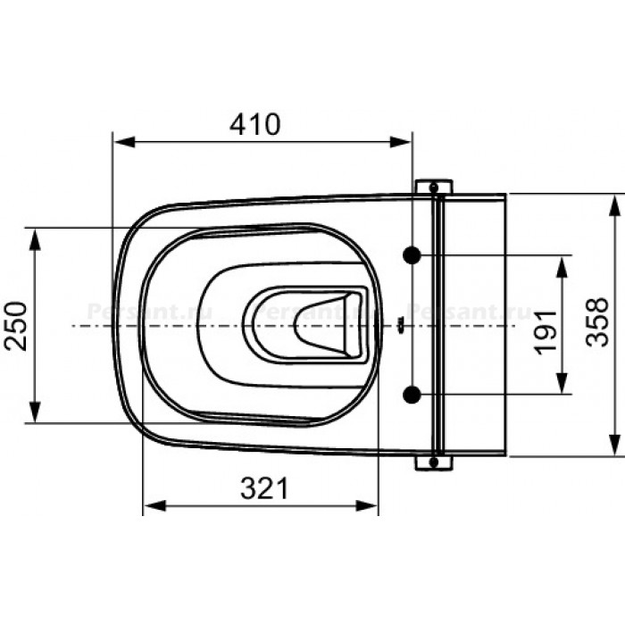 Подвесной унитаз Tece TECEone 9700200 с биде и электронным управлением