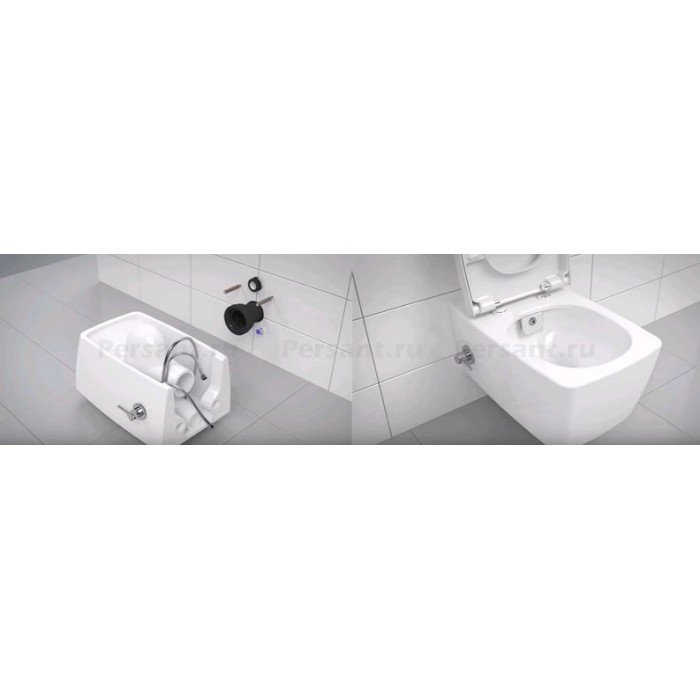 Подвесной унитаз Vitra Integra Square с функцией биде 7082B003-7209