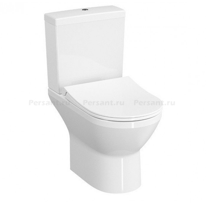 Напольный унитаз VitrA Integra Round 9833B003-7206 безободковый с сиденьем микролифт