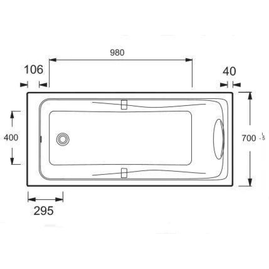 Акриловая ванна Jacob Delafon Odeon Up 150x70 см E6060RU-00