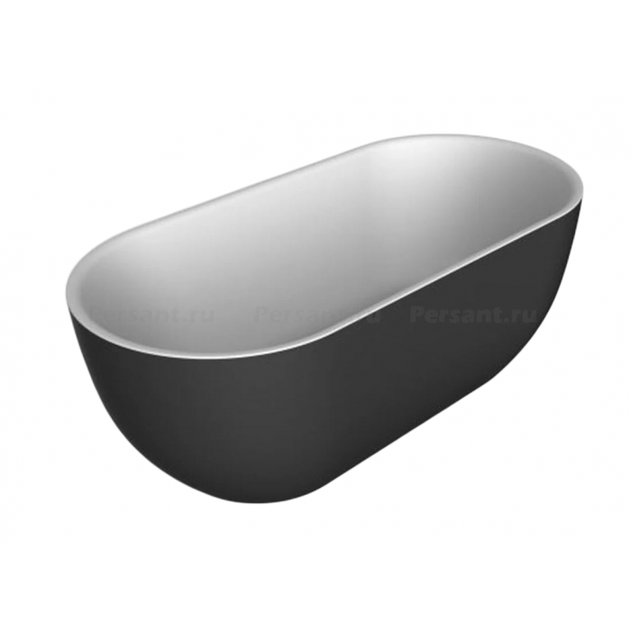 Акриловая ванна BelBagno 150х80 BB70-1500-800-W/NM черная