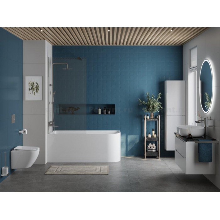 Акриловая ванна BelBagno 170х73 BB712-1700-730-L левосторонняя