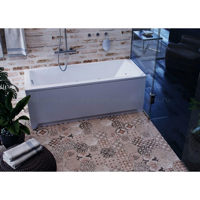 Акриловая ванна Aquatek Либра NEW 170х70 LIB170N-0000014 с фронтальным экраном, слив справа
