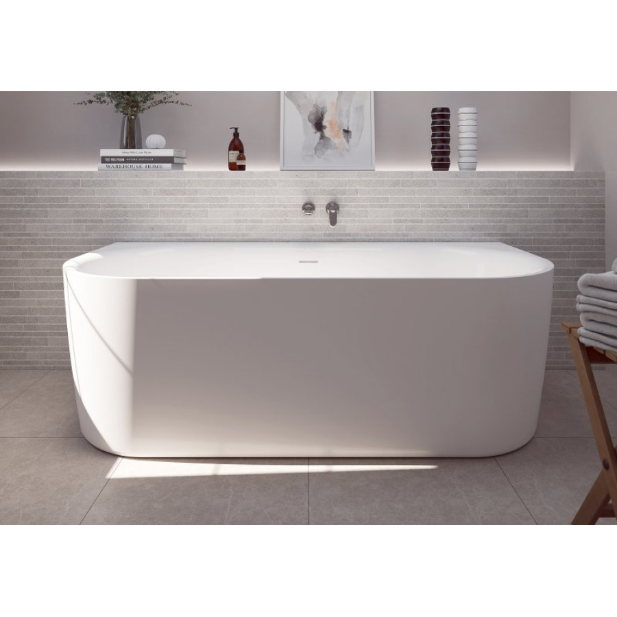 Акриловая ванна пристенная Cezares Metauro 180х80 белая глянцевая METAURO-INT-Wall-180-80-60
