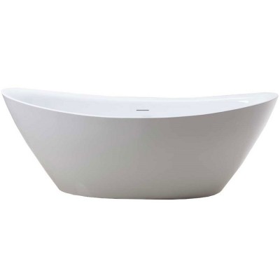 Акриловая ванна Vincea 180x85 VBT-203 белая, отдельностоящая