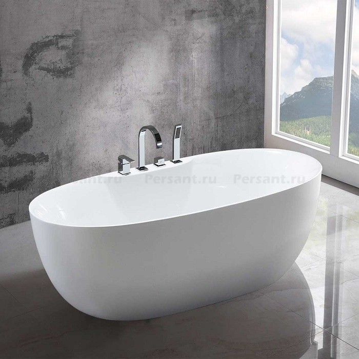 Акриловая ванна Vincea 170x80 VBT-405B-1700 белая, отдельностоящая