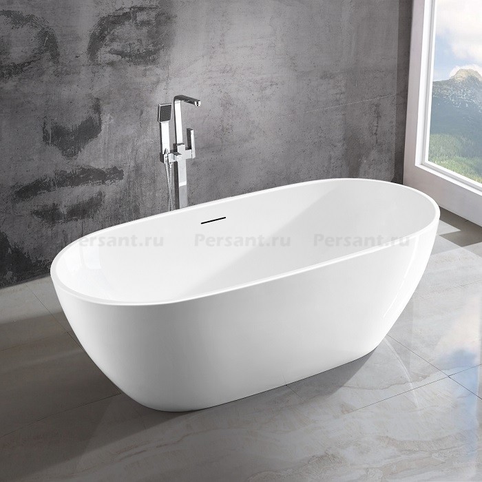 Акриловая ванна Vincea 160x82 VBT-408-1600 белая, отдельностоящая