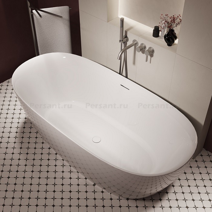 Акриловая ванна Vincea 170x80 VBT-708-1700 белая, отдельностоящая