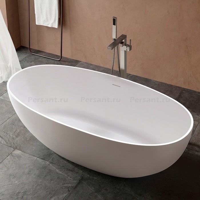 Ванна Vincea Solid Surface 160x75 VBT-4S06-1600MW, белая матовая