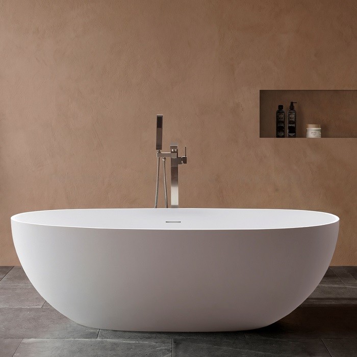 Ванна Vincea Solid Surface 160x75 VBT-4S06-1600MW, белая матовая