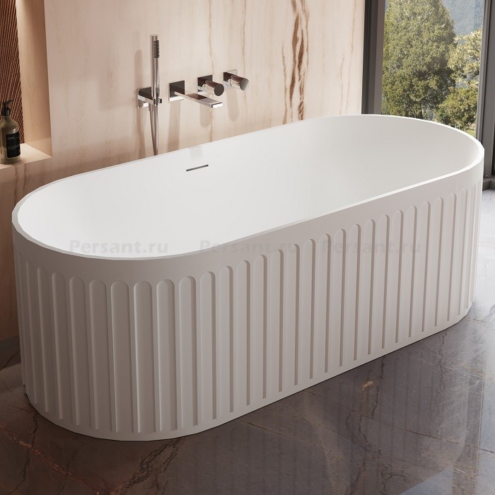 Ванна Vincea Solid Surface 170x75 VBT-4S09MW, белая матовая