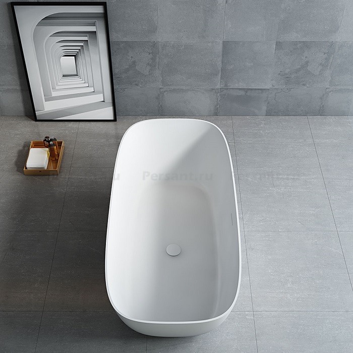 Ванна Vincea Solid Surface 170x75 VBT-6S02MW, белая матовая