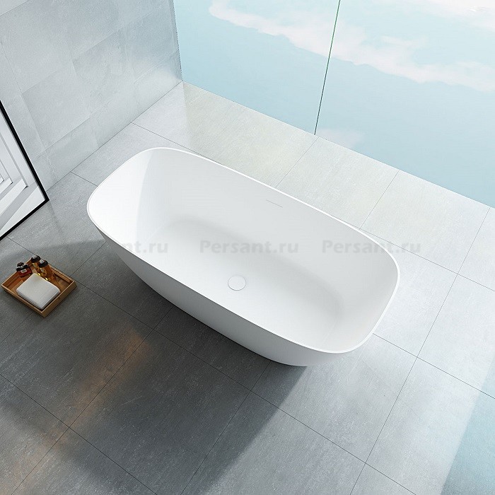 Ванна Vincea Solid Surface 170x75 VBT-6S02MW, белая матовая