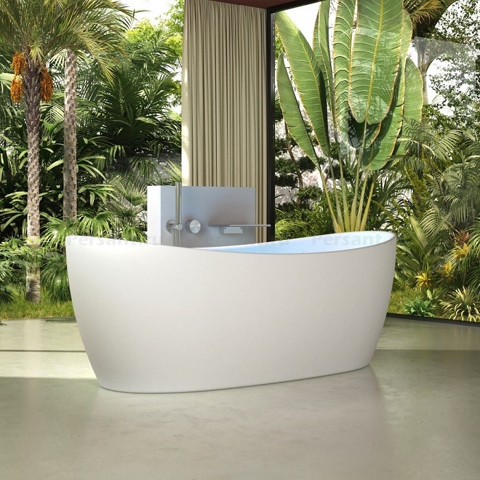 Ванна Vincea Solid Surface 170x80 VBT-6S03MW, белая матовая