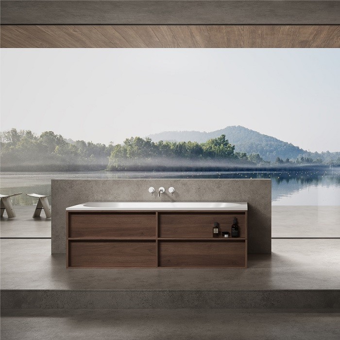 Ванна Vincea Solid Surface 150x75 VBT-8SB1-1500 белая