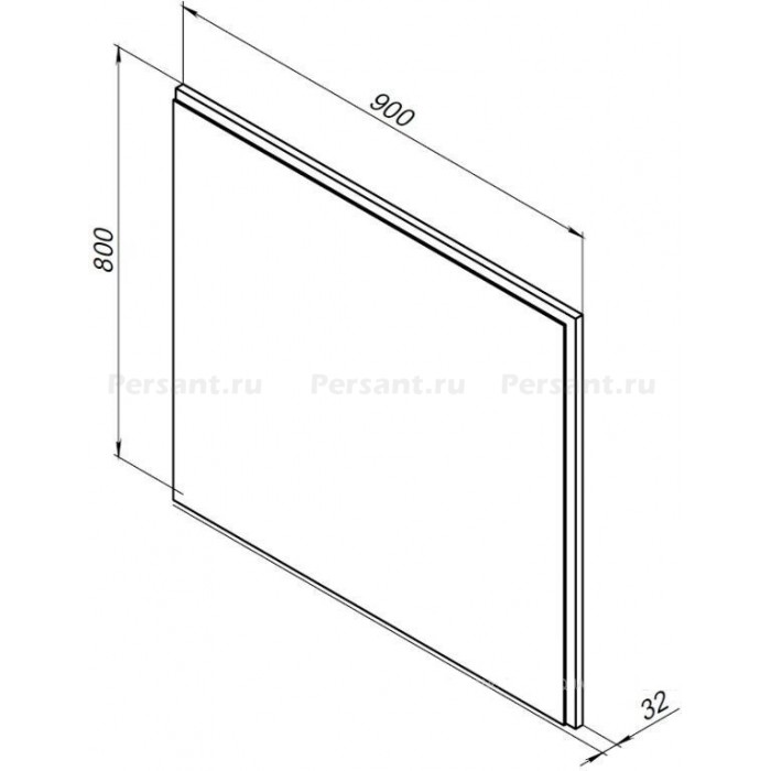 Зеркало Aquanet Nova Lite 90 242264 с подсветкой, белое