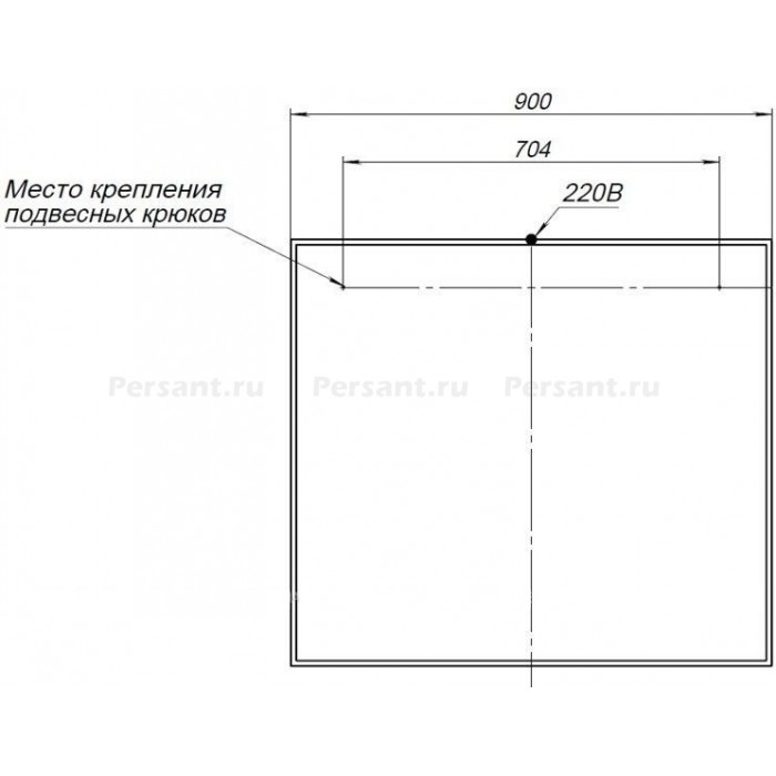 Зеркало Aquanet Nova Lite 90 242264 с подсветкой, белое