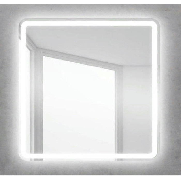 Зеркало BelBagno 80x80 SPC-MAR-800-800-LED-BTN с кнопочным выключателем и подсветкой