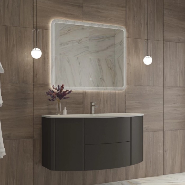 Зеркало Cezares Duet 100x80 с контурной подсветкой и гравировкой CZR-SPC-DUET-1000-800-LED-TCH