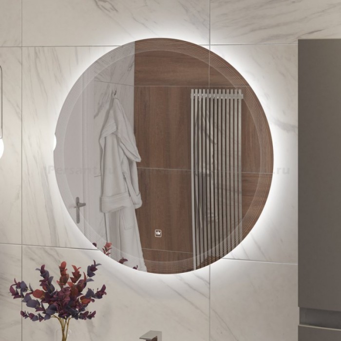 Зеркало Cezares Eco 90 круглое с LED-подсветкой CZR-SPC-ECO-900-LED-TCH