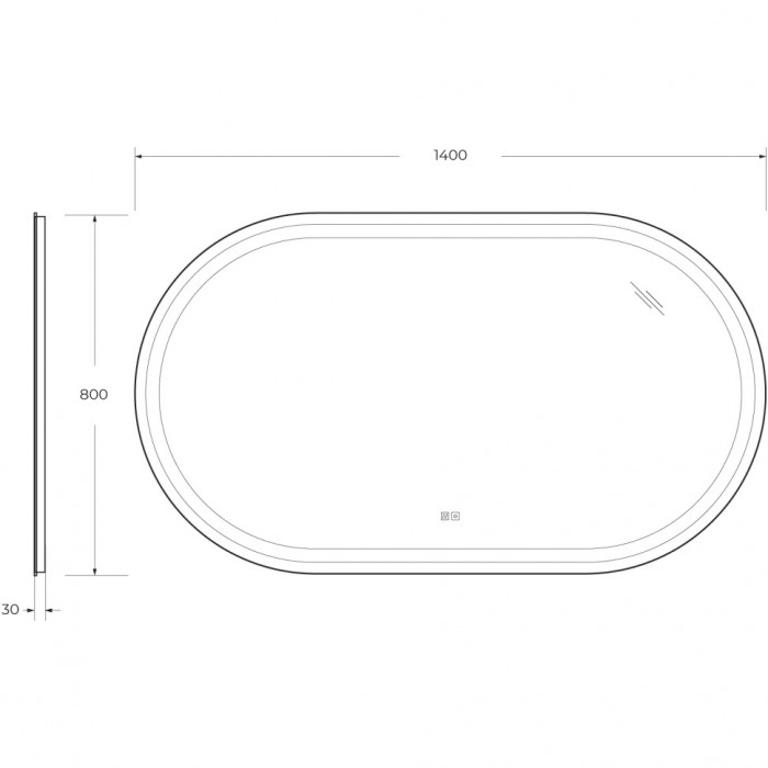 Зеркало Cezares Giubileo 140x80 с подсветкой и антизапотевателем CZR-SPC-GIUBILEO-1400-800-TCH-WARM