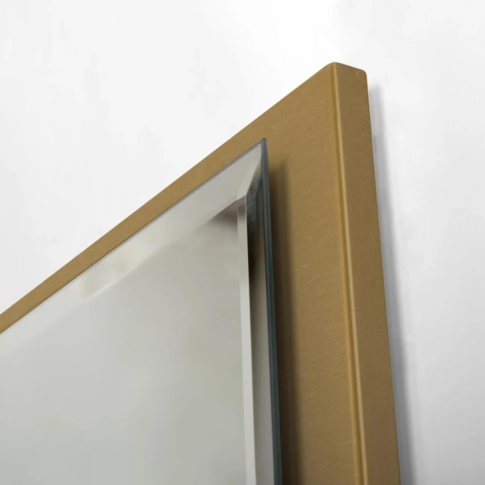 Зеркало Cezares Interni 100x90 с контурной подсветкой и подогревом, основа золото матовое CZR-SPC-INT-1000-900-LED-TCH-WARM-BORO