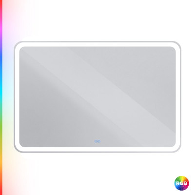 Зеркало Cezares Multicolor 120x80 с разноцветной подсветкой RGB CZR-SPC-MC-1200-800-RGB-TCH