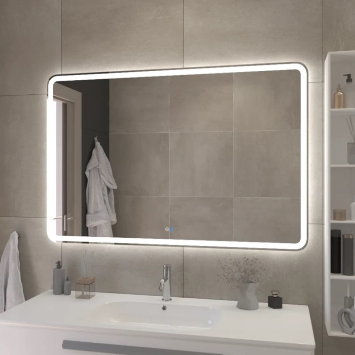 Зеркало Cezares Multicolor 120x80 с разноцветной подсветкой RGB CZR-SPC-MC-1200-800-RGB-TCH