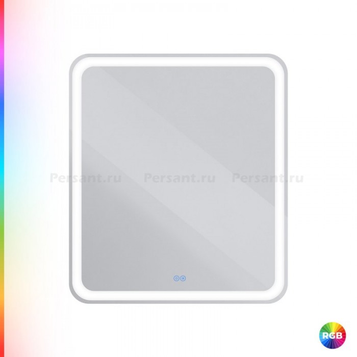 Зеркало Cezares Multicolor 70x80 с разноцветной подсветкой RGB CZR-SPC-MC-700-800-RGB-TCH