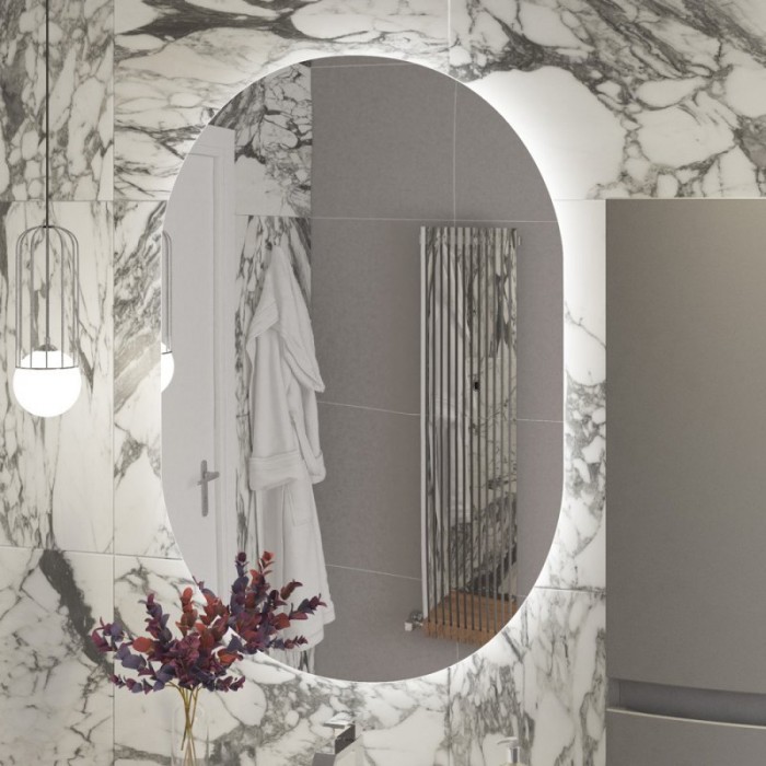 Зеркало Cezares Vague 100x70 с контурной подсветкой и датчиком движения CZR-SPC-VAGUE-1000-700-MOV