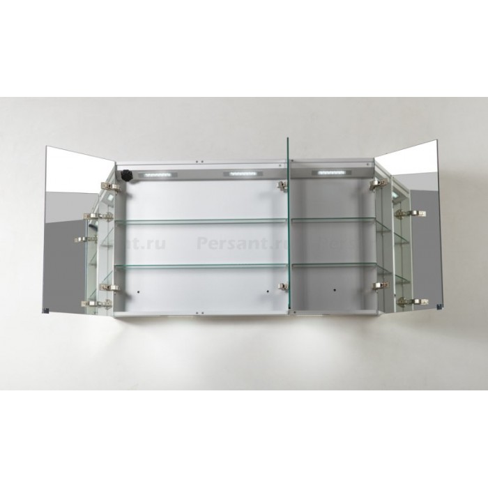 Зеркало-шкаф BelBagno 120 SPC-3A-DL-BL-1200 с подсветкой и розеткой