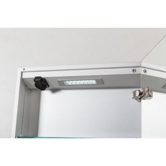 Зеркало-шкаф BelBagno 50 SPC-1A-DL-BL-500 с подсветкой и розеткой