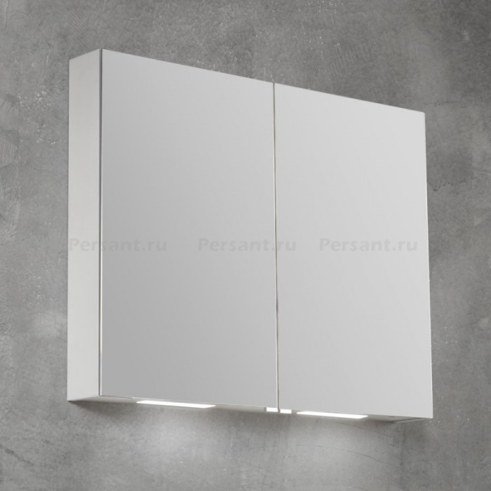 Зеркало-шкаф BelBagno 90 SPC-2A-DL-BL-900 с подсветкой и розеткой