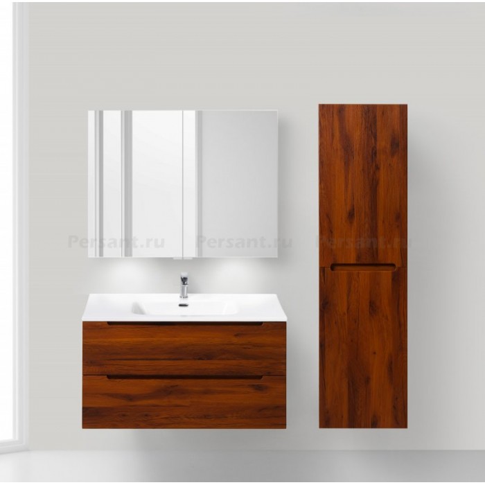 Зеркало-шкаф BelBagno 90 SPC-2A-DL-BL-900 с подсветкой и розеткой