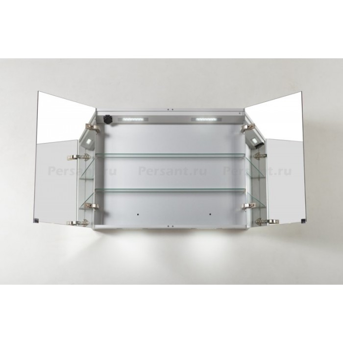 Зеркало-шкаф BelBagno 90 SPC-2A-DL-BL-900 с подсветкой и розеткой