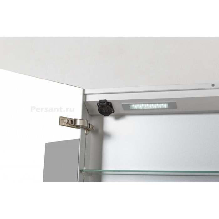 Зеркало-шкаф BelBagno 120 SPC-3A-DL-BL-1200 с подсветкой и розеткой