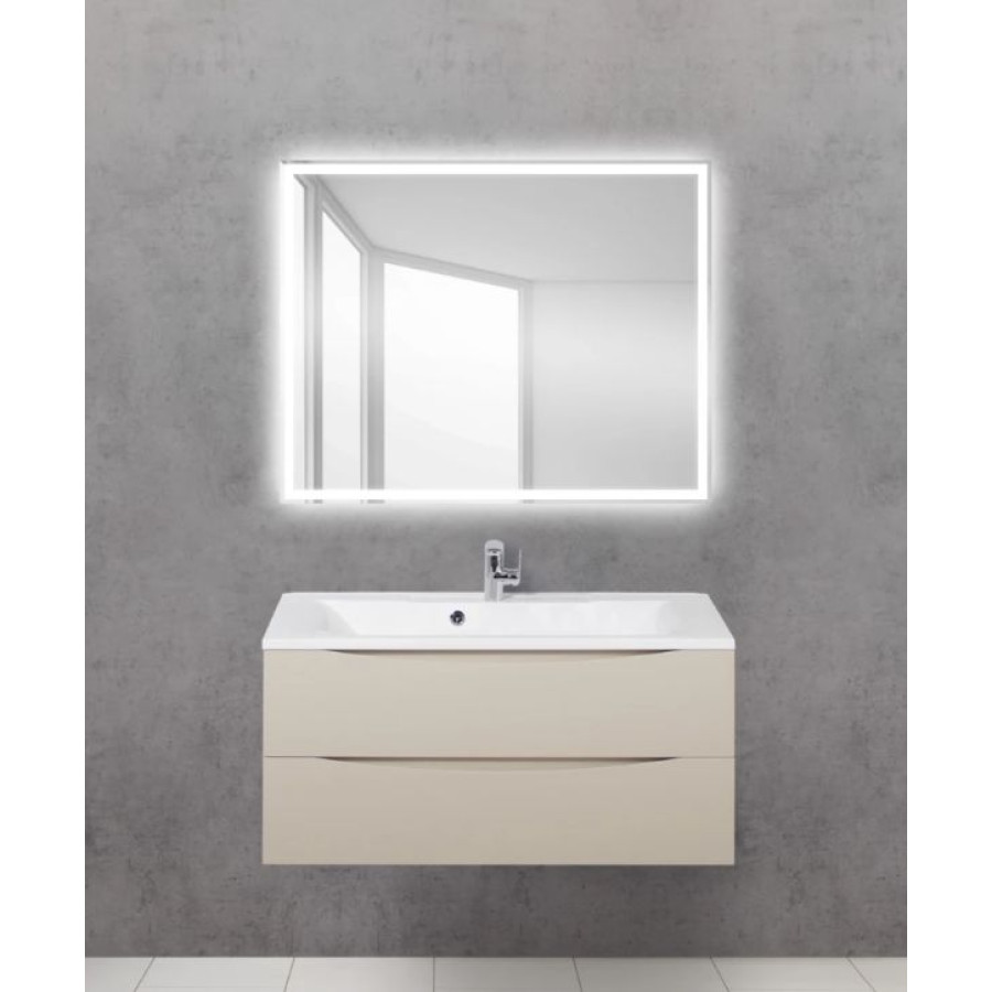 Зеркало BelBagno 100x80 SPC-GRT-1000-800-LED-BTN с подсветкой и кнопочным выключателем