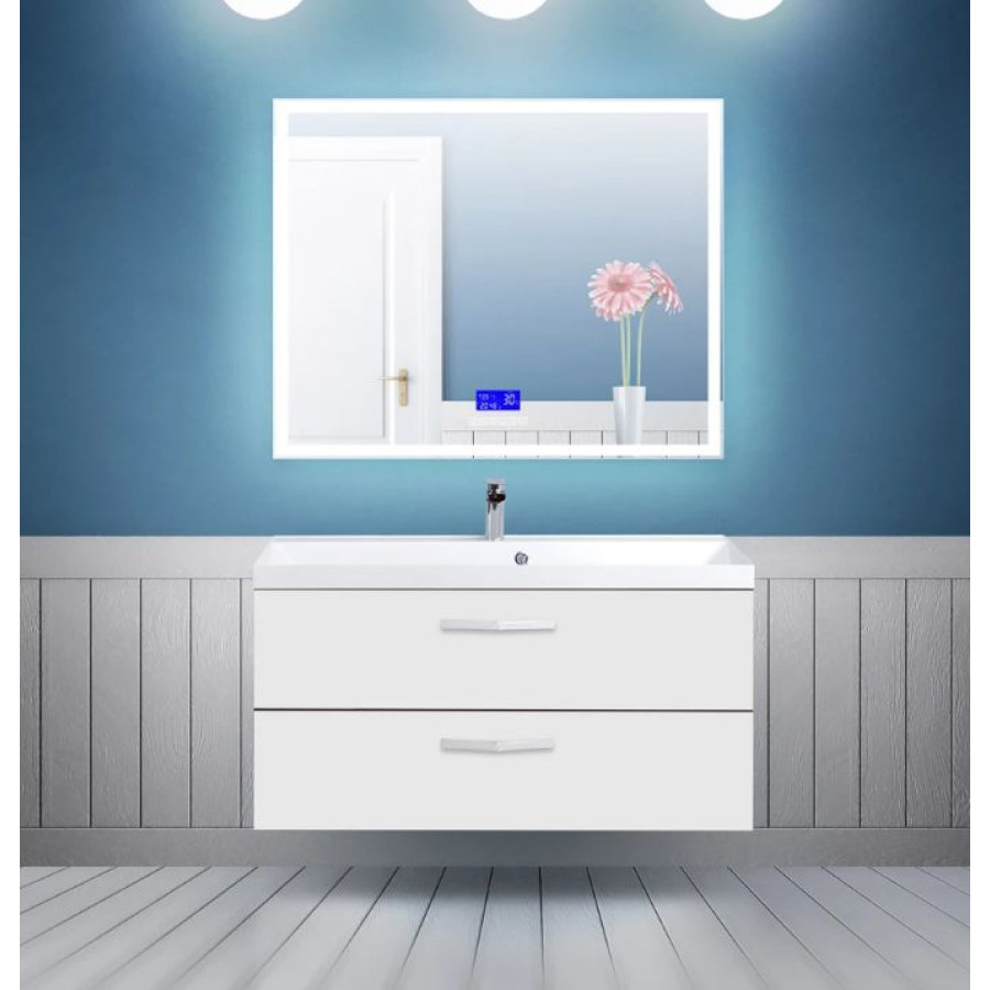 Зеркало BelBagno 100x80 SPC-GRT-1000-800-LED-TCH-RAD с подсветкой с bluetooth и радио