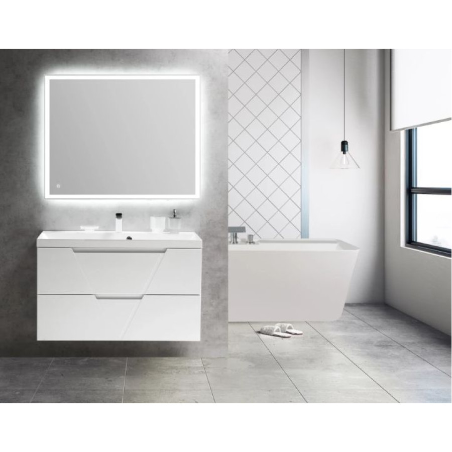 Зеркало BelBagno 100x80 SPC-GRT-1000-800-LED-TCH с подсветкой и сенсорным выключателем