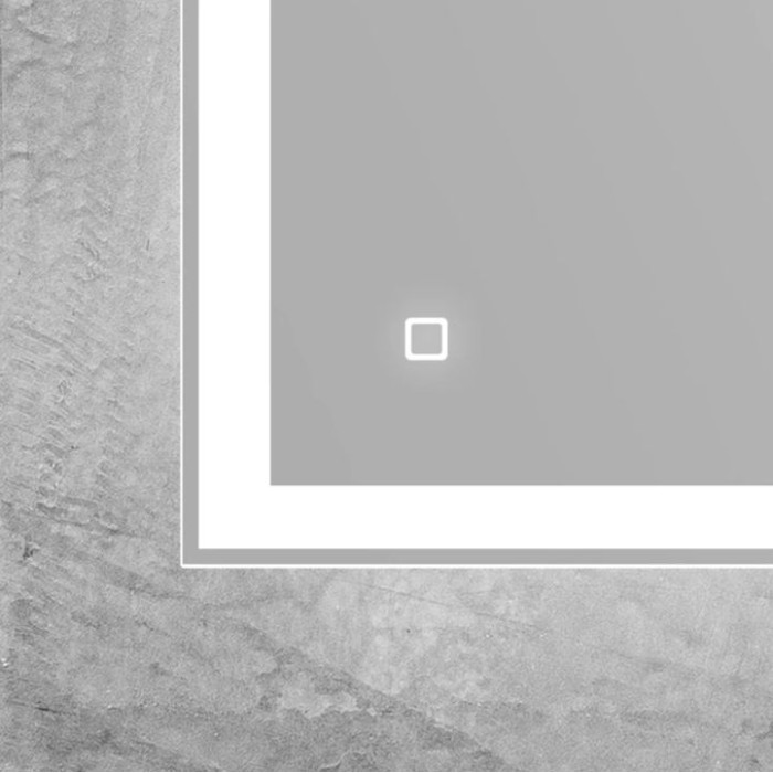 Зеркало BelBagno 80x80 SPC-GRT-800-800-LED-TCH с подсветкой и сенсорным выключателем