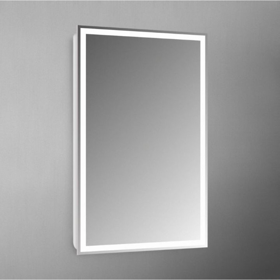 Зеркало BelBagno 50x80 SPC-GRT-500-800-LED-BTN с подсветкой и кнопочным выключателем