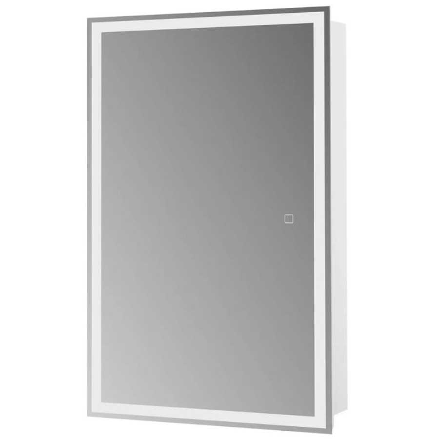 Зеркало-шкаф BelBagno 50x80 SPC-GRT-500/800-1A-LED-TCH с подсветкой