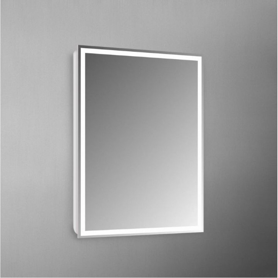 Зеркало BelBagno 60x80 SPC-GRT-600-800-LED-BTN с подсветкой и кнопочным выключателем