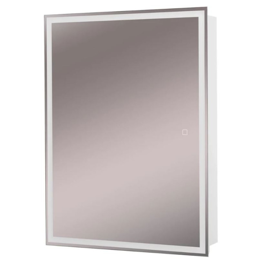 Зеркало-шкаф BelBagno 60x80 SPC-GRT-600/800-1A-LED-TCH с подсветкой