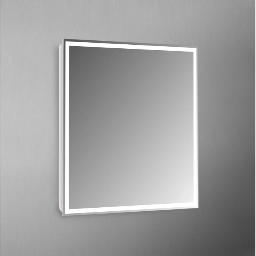 Зеркало BelBagno 80x80 SPC-GRT-800-800-LED-BTN с подсветкой и кнопочным выключателем