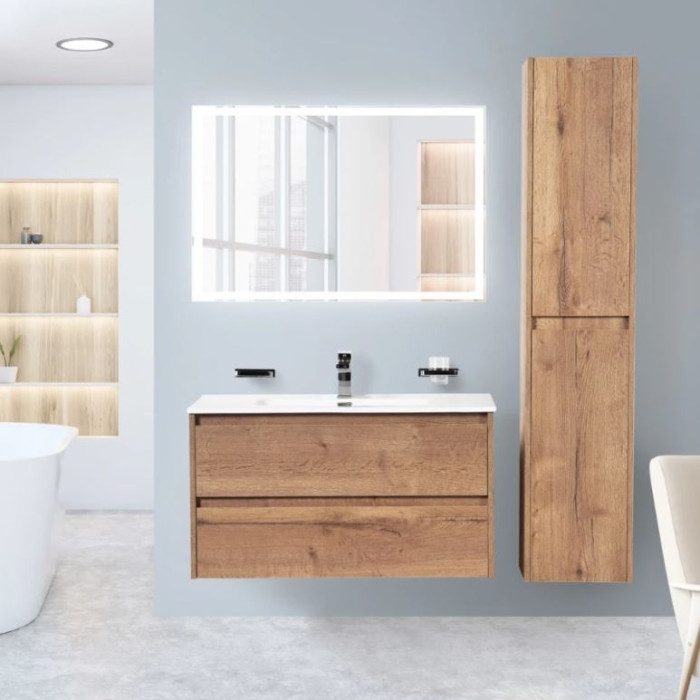 Зеркало BelBagno 100x60 SPC-GRT-1000-600-LED-BTN с подсветкой и кнопочным выключателем