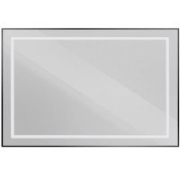 Зеркало BelBagno Kraft 120 черное SPC-KRAFT-1200-800-SENS-NERO в алюминиевой раме