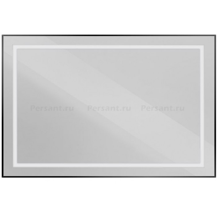 Зеркало BelBagno Kraft 120 черное SPC-KRAFT-1200-800-SENS-NERO в алюминиевой раме